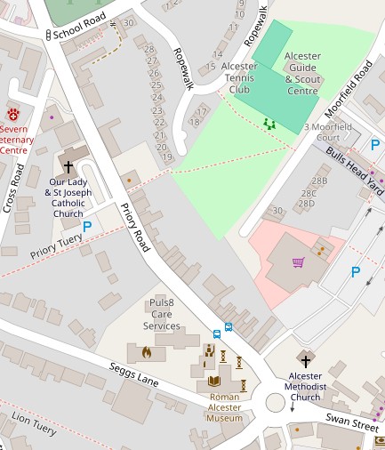 Priory Road Map