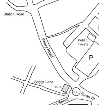 Priory Road Map simple