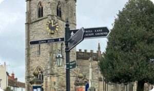 Alcester finger post